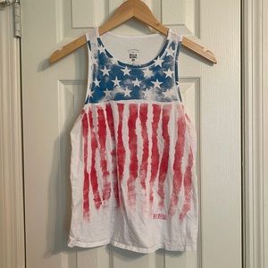 American flag tank